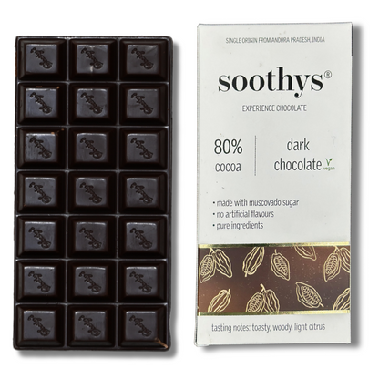 Value Combo - 80% Dark Vegan Chocolate Bars (40 grams - 5 bars)